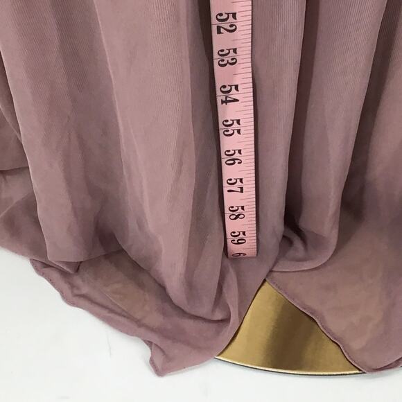 BIRDY GREY SZ S Mauve Kiko Sleeveless Halter Side Slit Maxi Dress NWT b170 - Picture 4 of 10